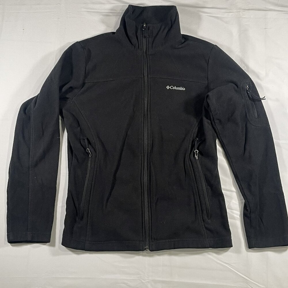 Columbia Sweater W/ 3 Pockets Black Womens Size S